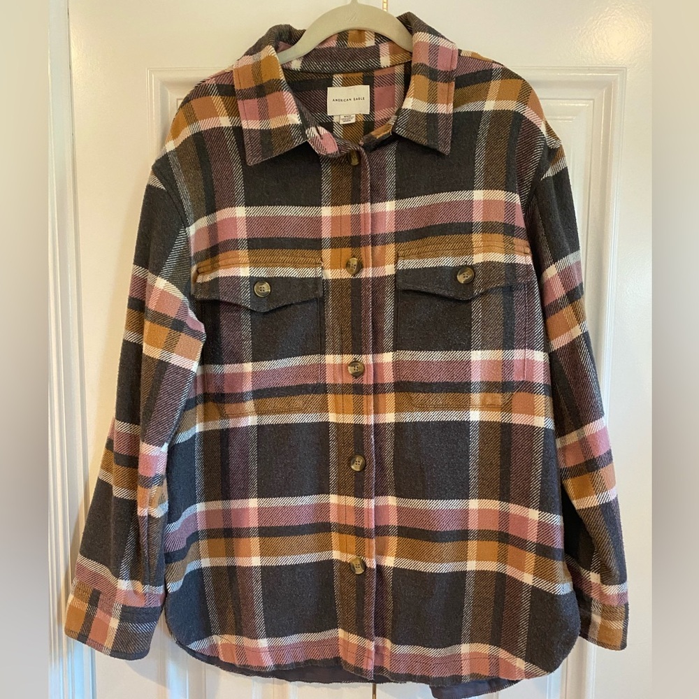 American Eagle Women's Plaid Shacket / Flannel